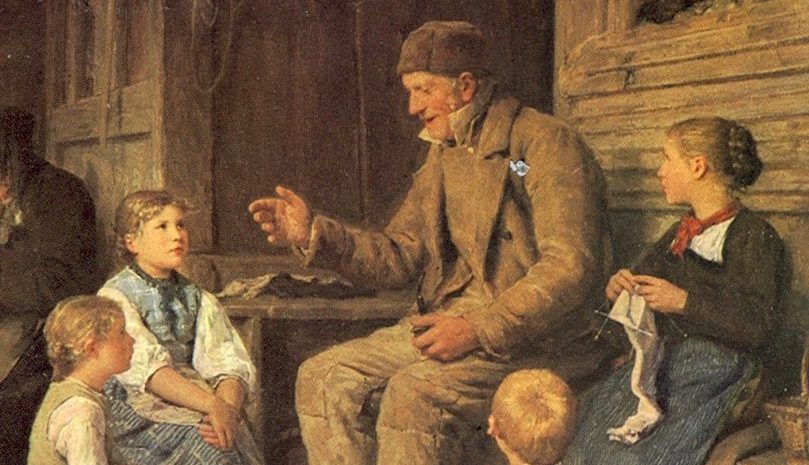 Der Grossvater erzählt eine Geschichte