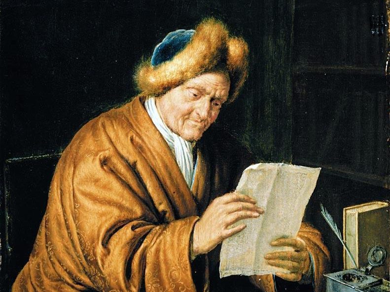 An Old Man Reading
